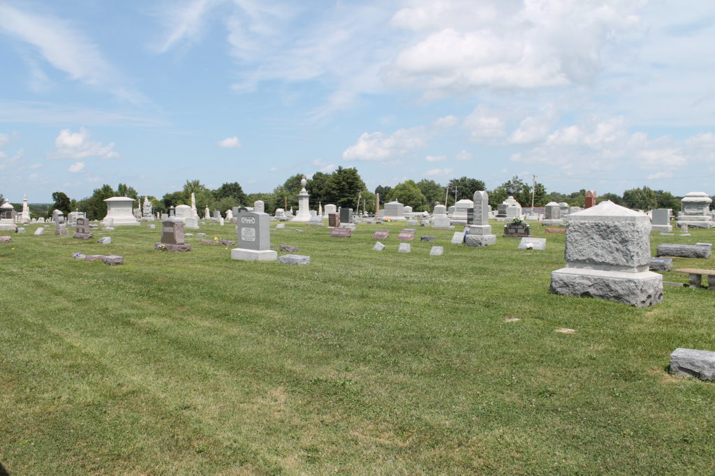 Headstones in West Cemetery - Pittsfield, Illinois